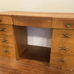 Solid oak desk