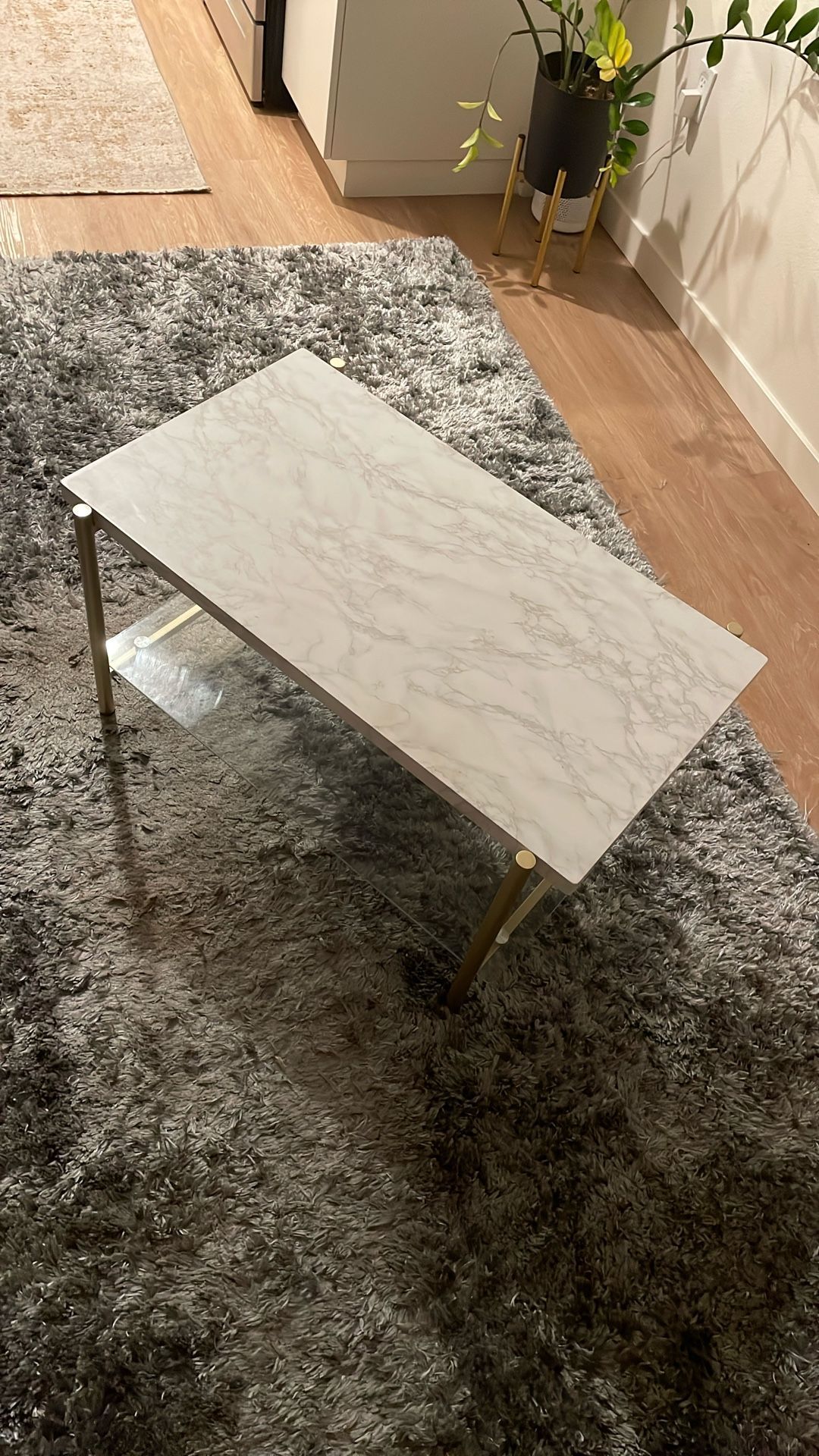 Faux Marble Coffee Table