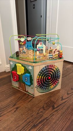Wooden Activity Cube