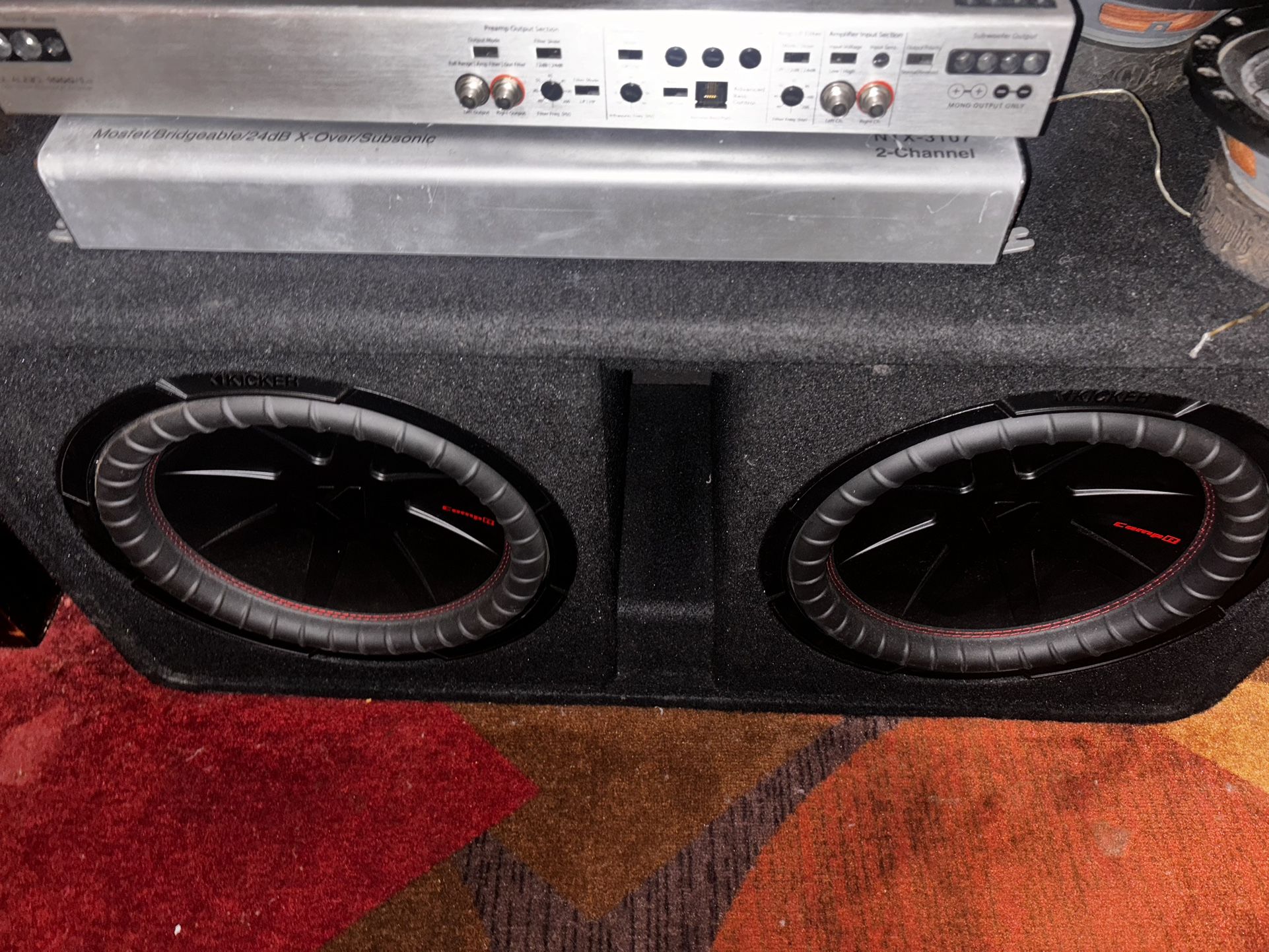 duel 12” competition R ported competition R box (never used)