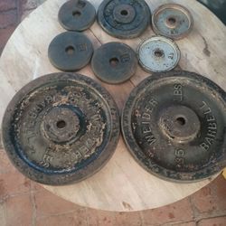  Weider Weight Plates -105 Pounds