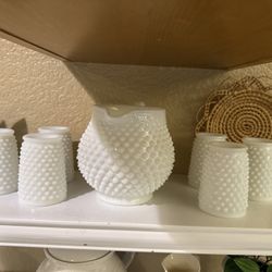 Anchor Hocking Hobnail Milk glass