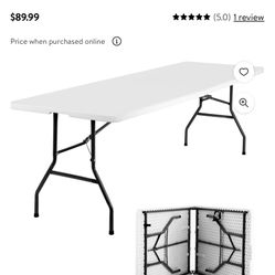 2 Outdoor Foldable Tables  8”
