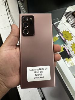Samsung Note 20 Ultra 5G 128GB Unlocked Cash Or $5