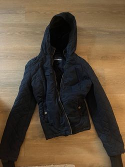 Express Quilted Hooded Bomber Jacket