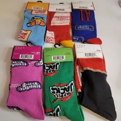 Odd Sox Crazy Socks Mens Crew Socks Size 6-12 Food  Lot Of 6 Novelty Gift