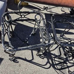 Black Glass End Tables 