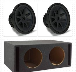 New 2 12” Kicker Cvx Subwoofers And Ported Box