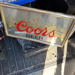 Coors Light Mirrored Bar Sign