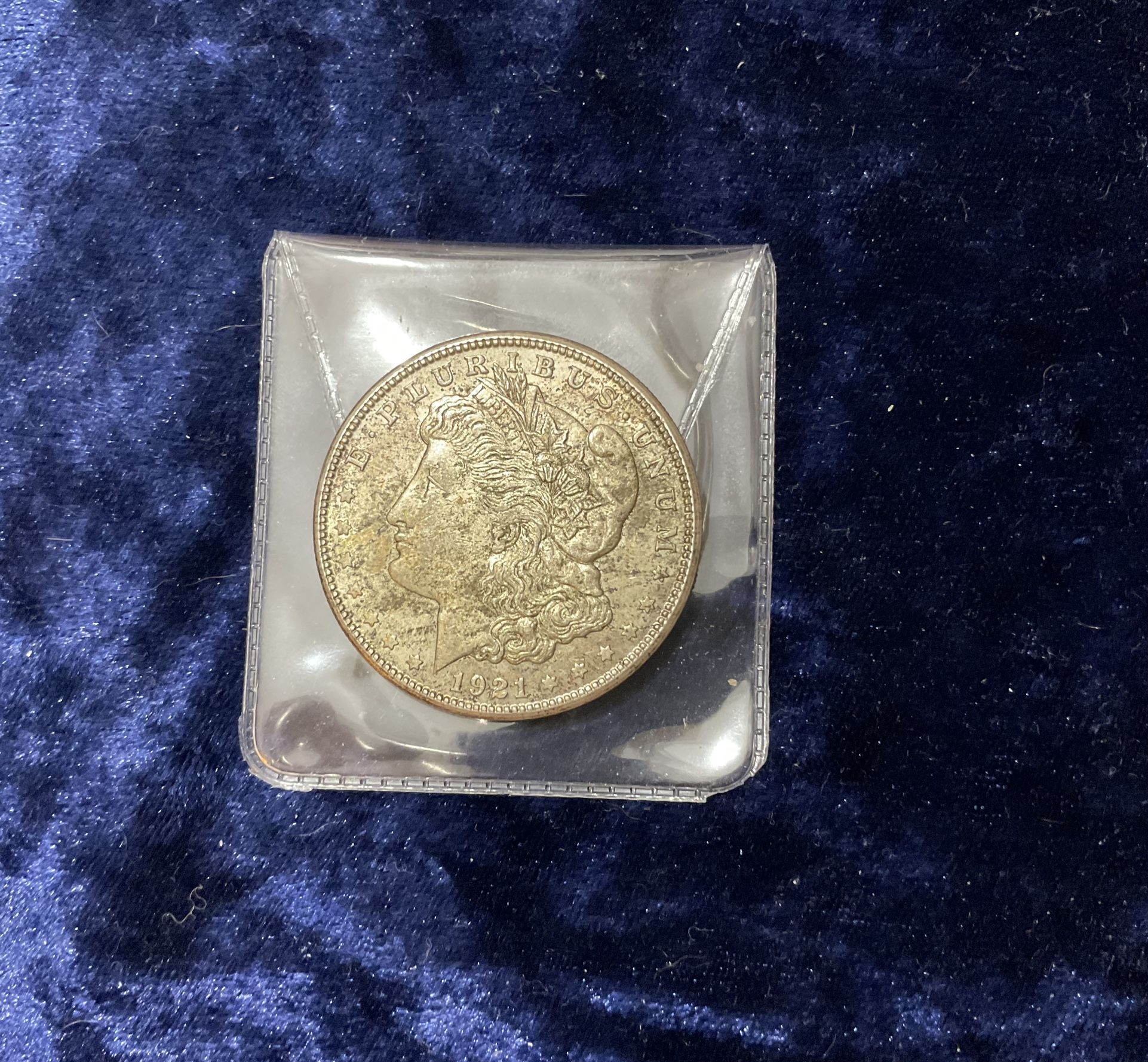 1921 S Morgan Silver Dollar Sharp Detail Natural Toning