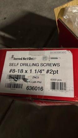 Self drilling screws