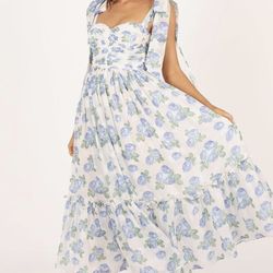 Blue Flora Dress 