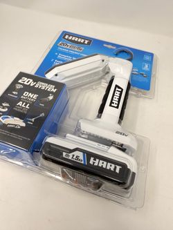 HART 20V Cordless Folding Project Light Kit W/ Battery + Charger  *BRAND NEW*