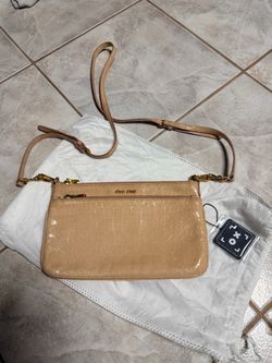 MiuMiu Pink Crocodile Crossbody