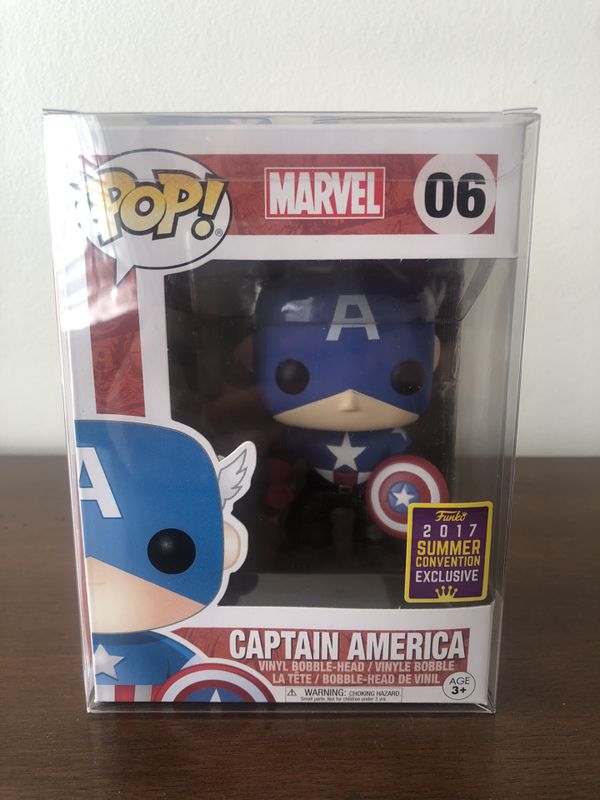 wooden captain america pop