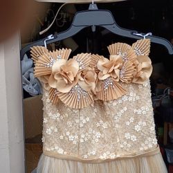 Beautiful Young Lady's Prom Or Quincenera Or Party Dressexcellent Condition$50