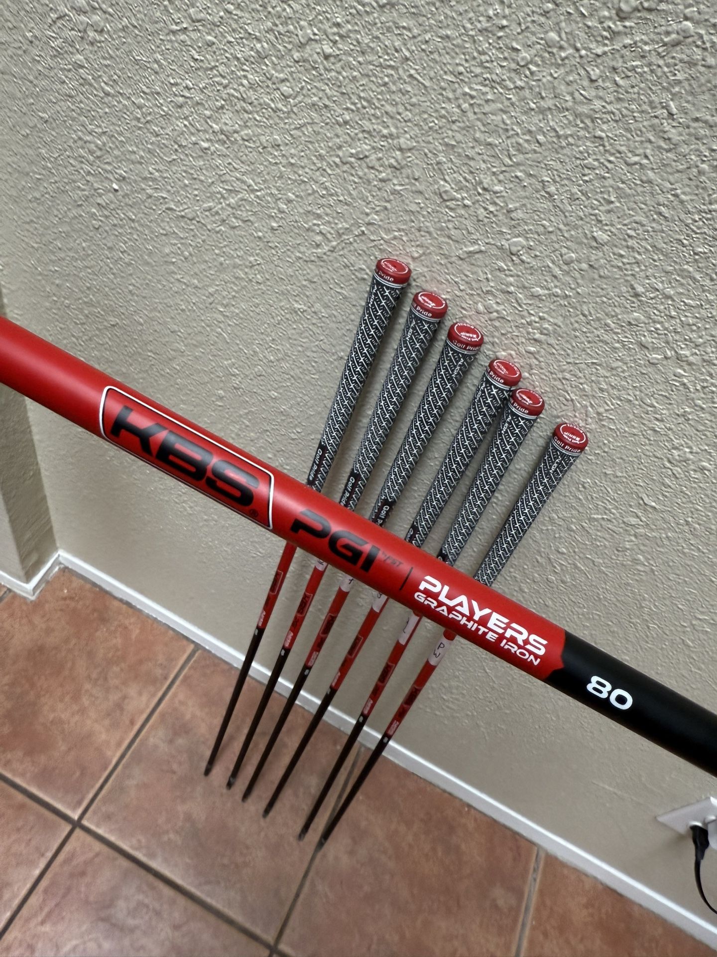 KBS Players Graphite Iron Shafts 80g