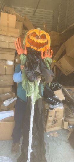 Halloween Pumpkin Scarecrow Decoration