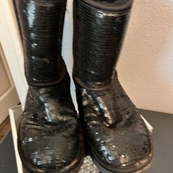 Black Sequin Uggs