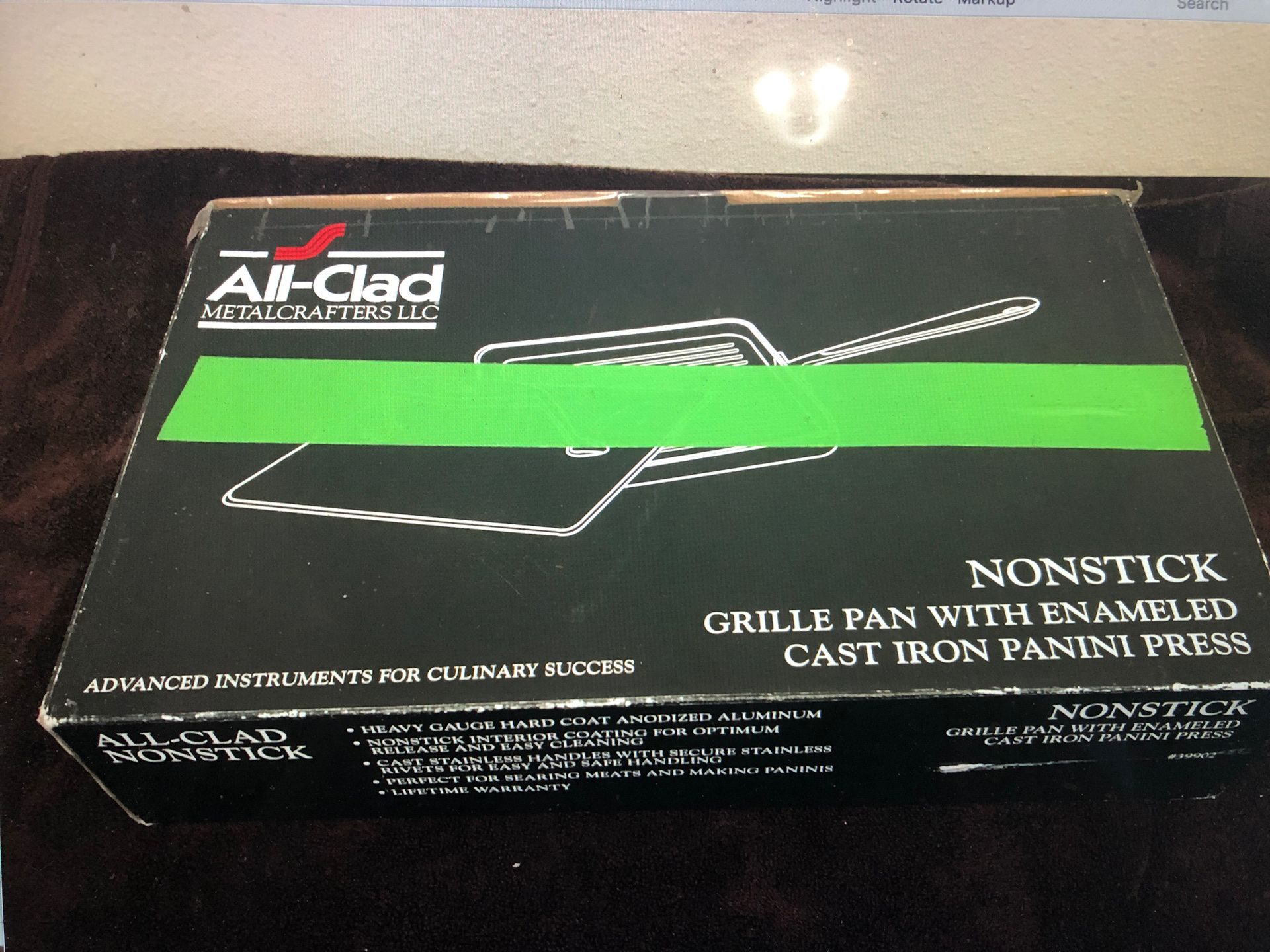 All-Clad cast iron Grille Pan w/Panini Press