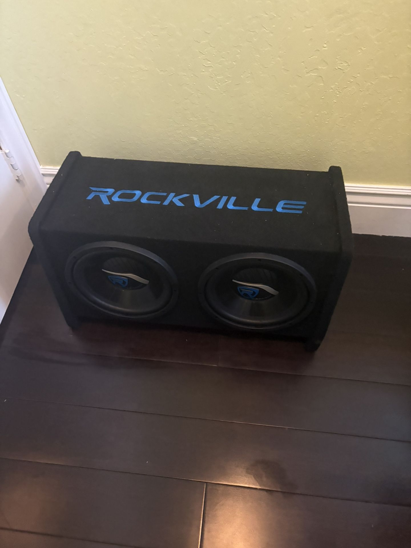 Rockville RV1010P Dual 10" 1000w Car Audio Subwoofers Vented Sub Enclosure Box