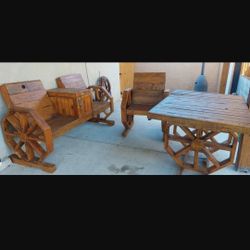 Bench With Coler And Table Chair 