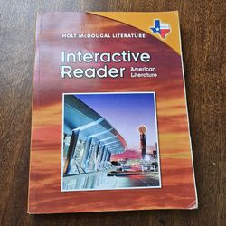 Interactive Reader, American Literature, Holt McDougal Literature