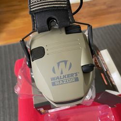patriot series walkers headset with patches flat dark earth  