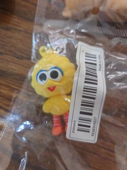 Big bird  and cookie monster keychain