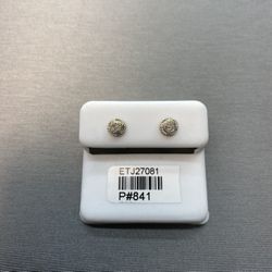 10kt Gold & Diamond Earrings Available On Special Sale