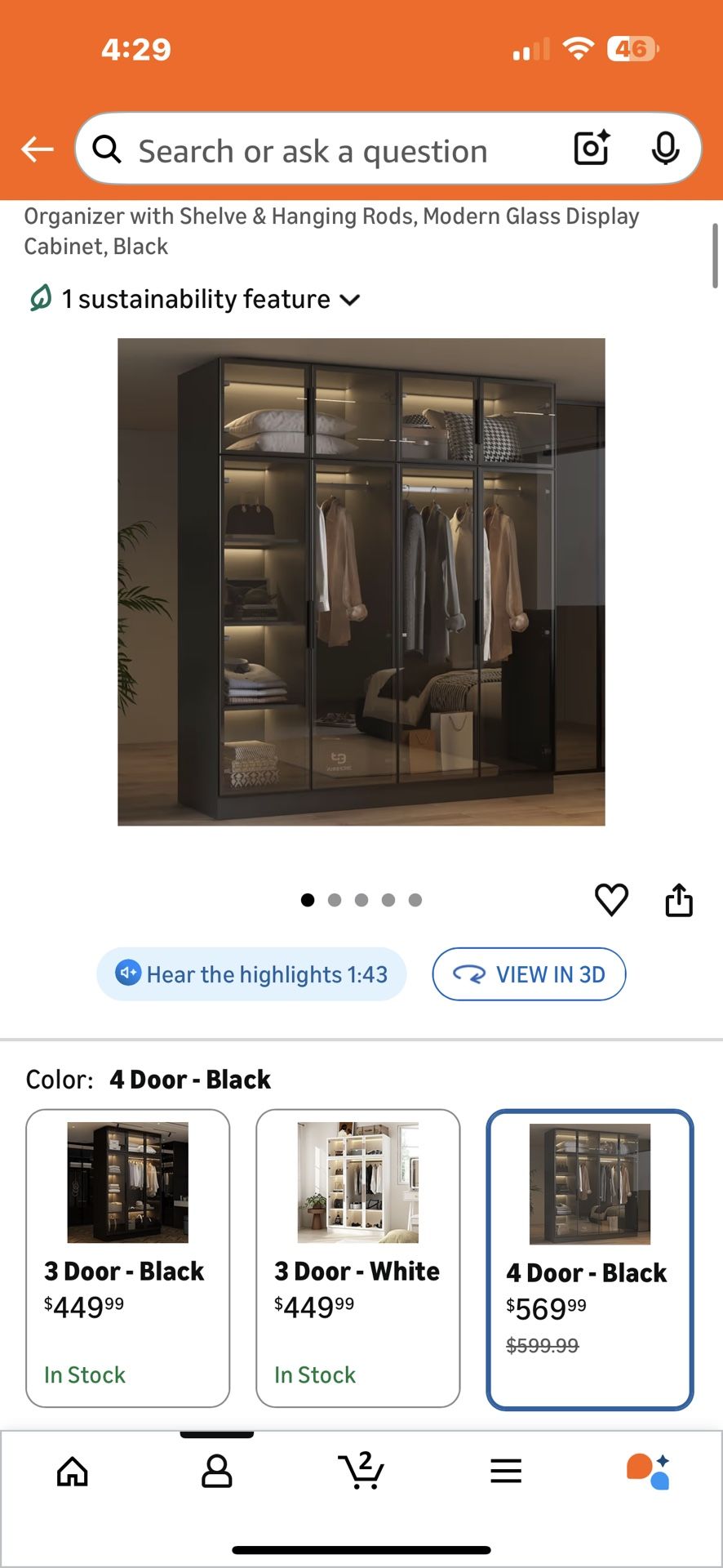 Armoire Wardrobe Closet