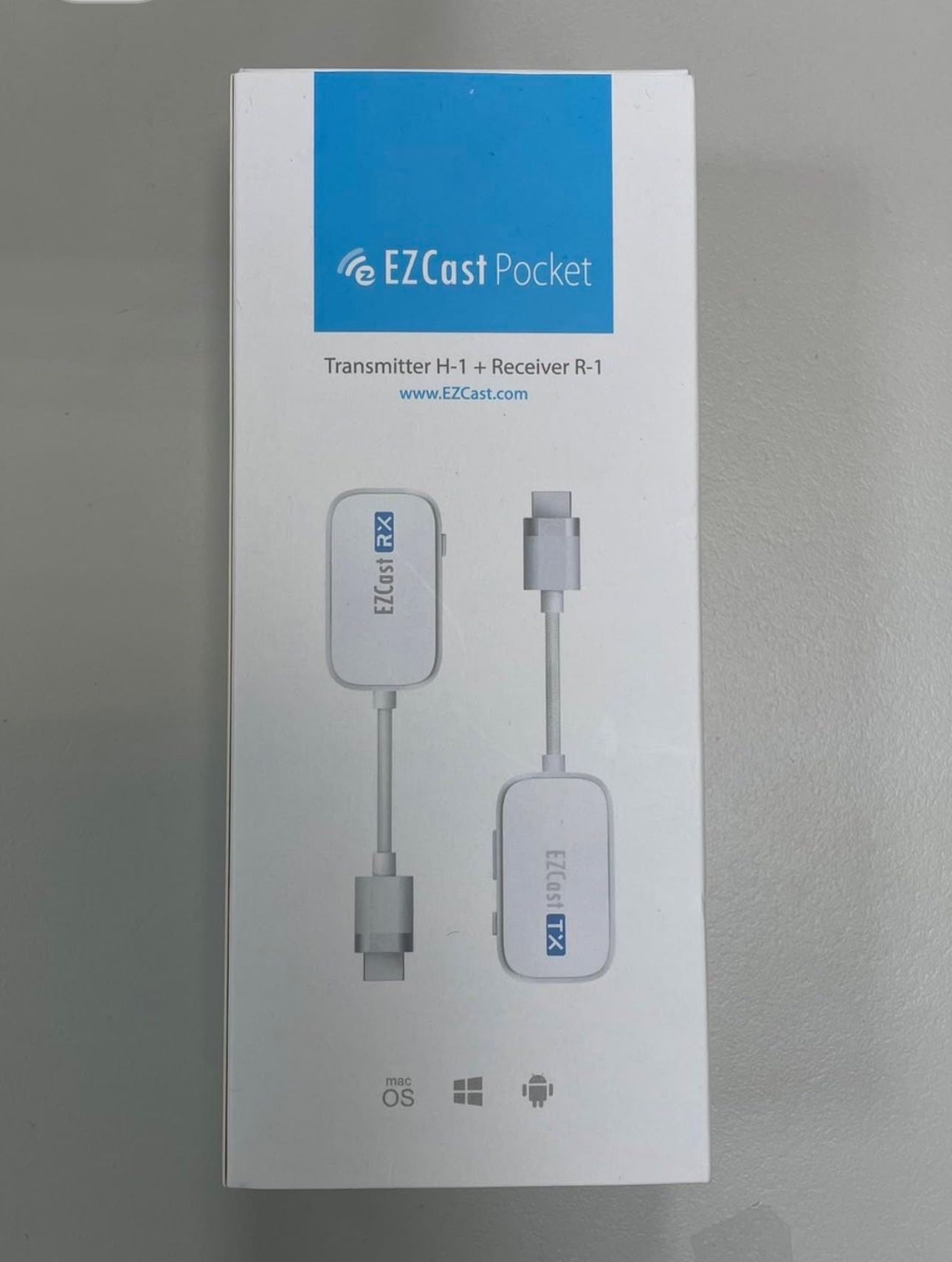 EZCast Pocket Transmitter & Receiver, 1080P 60Hz