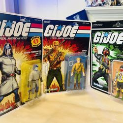 GI Joe Super 7 Reaction + Cobra Duke Python Trooper