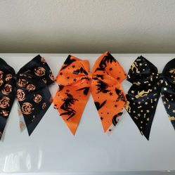 Halloween Big Hair Bow Clips New