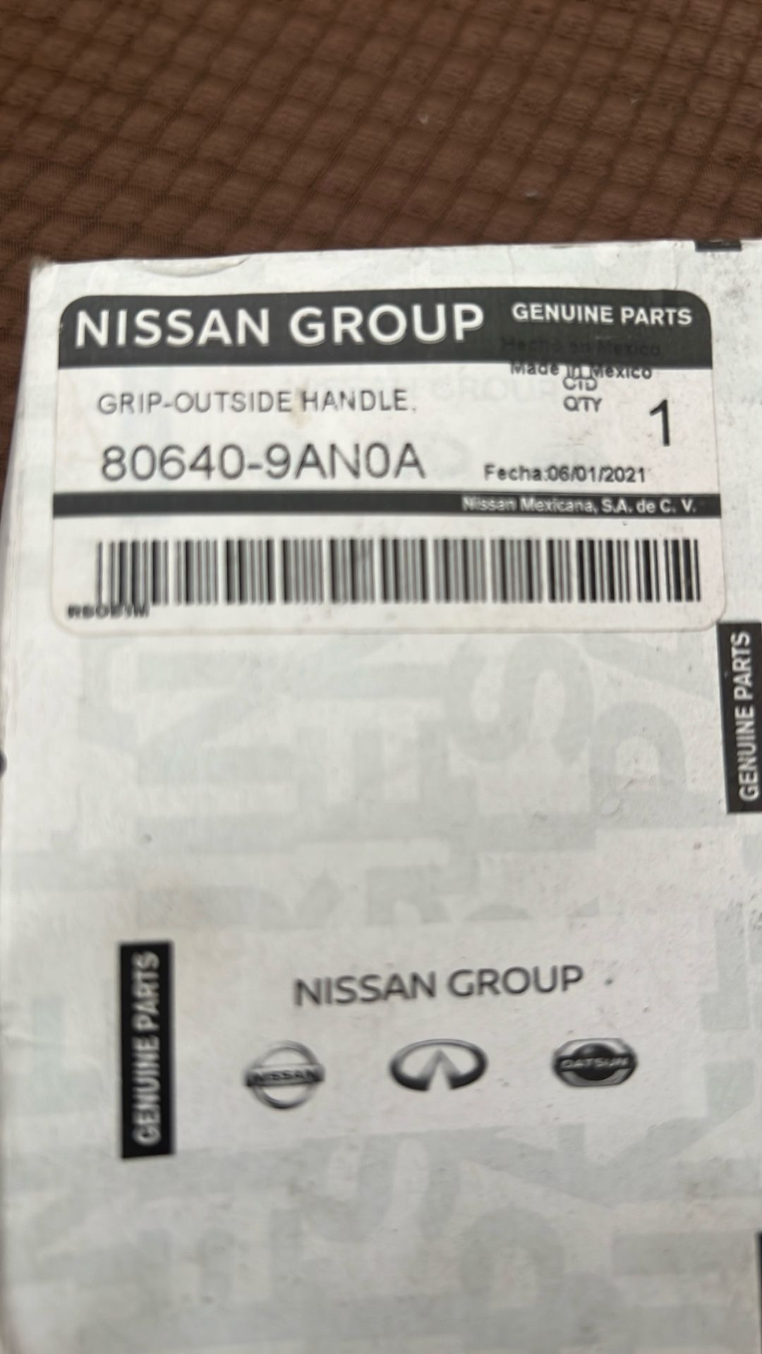 Nissan Sentra Driver Door Handle