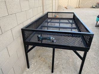 Utility trailer rack all steel