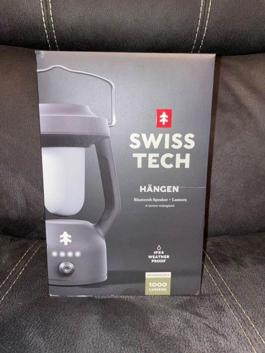 Swiss Tech Rechargeable LED Lantern
with Bluetooth Speaker