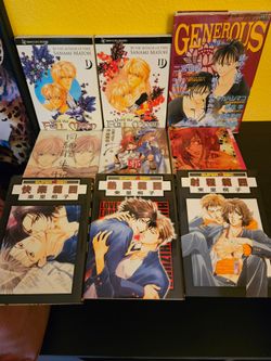Various BL yaoi shonen-ai manga and doujinshi older titles