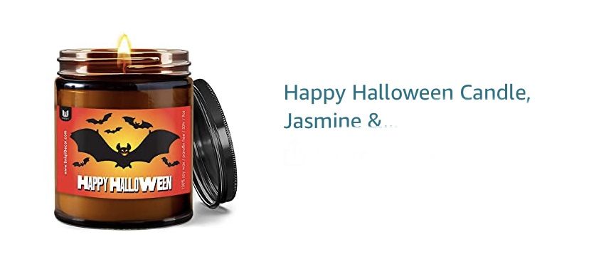 Halloween Jasmines & Sandalwood Scented Candle