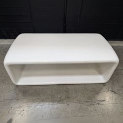 Modern White Glossy Rectangular Coffee Table