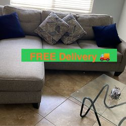 Cozy L-Sectional Sofa - Good Condition