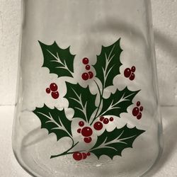 Big Clear GLASS Hurricane Jar Candle Holder Stand Vase 7.25”