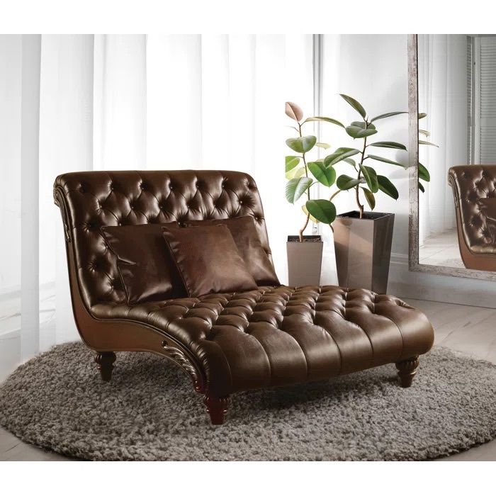 Genuine Leather Ottoman/Chair