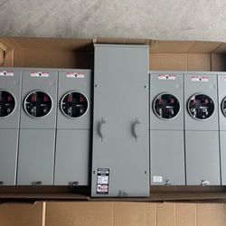 Siemens WEPK6611 600Amp 6-Gang Uni-Pak Meter Panel 125a Per Socket New Version