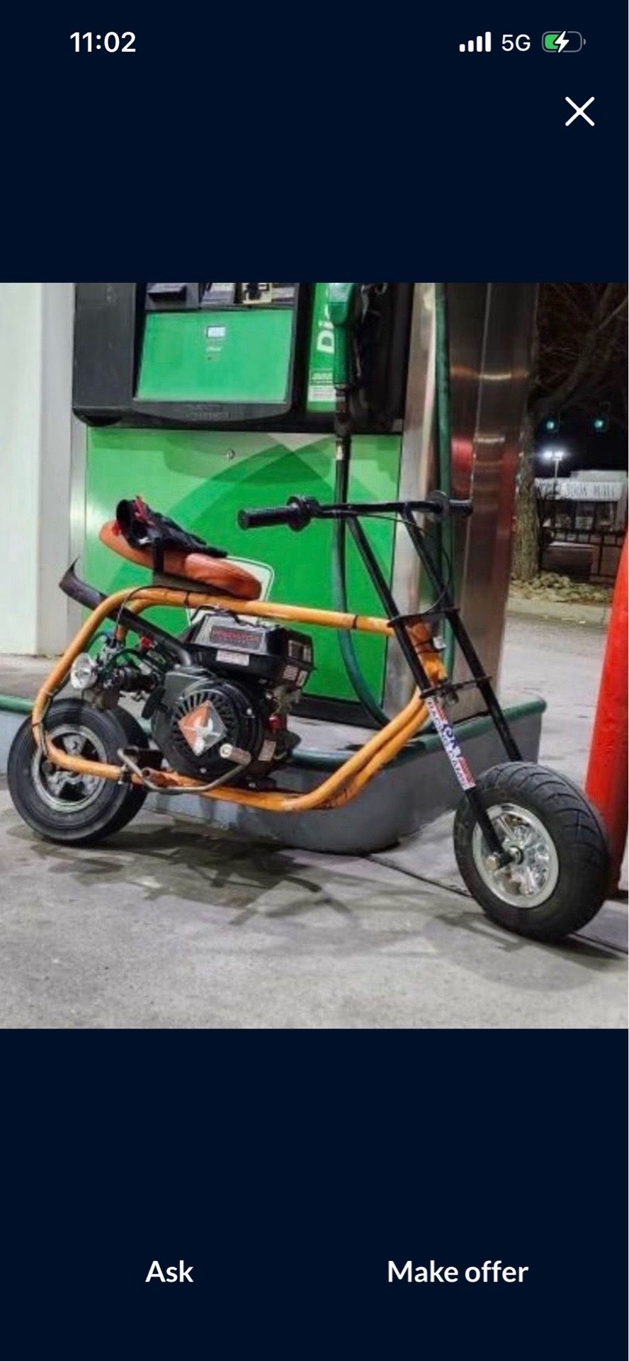 Trading cat mini bike