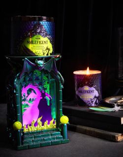 Stunning Limited Edition!©️Disney Villains BATH & BODY WORKS💚🪄🏰🐉 MALEFICENT LIGHT-UP SHADOWBOX PEDESTAL🐉🏰🪄💚Candle Holder