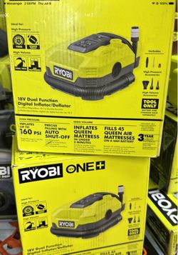 Ryobi 18v dual function inflator/deflator tool only