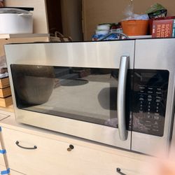 Like New Samsung  30 Inch Over The Range Microwave 