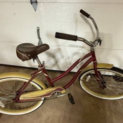Great Condition Used 24 Huffy Women's Girl Bike Cranberry & Gold Finish
