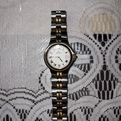 Vintage Movado Two Tone Quartz Watch 